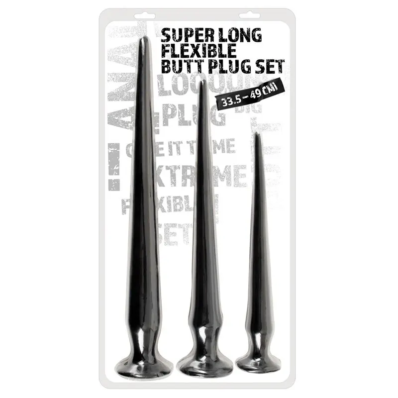 Analni dildo set Super Long Flexible Butt Plug Set